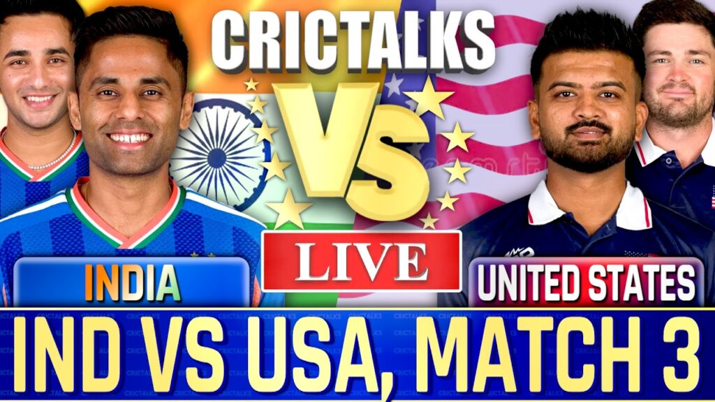 IND vs USA Live Score: T20 World Cup 2024, India vs USA Live Cricket Streaming & Commentary