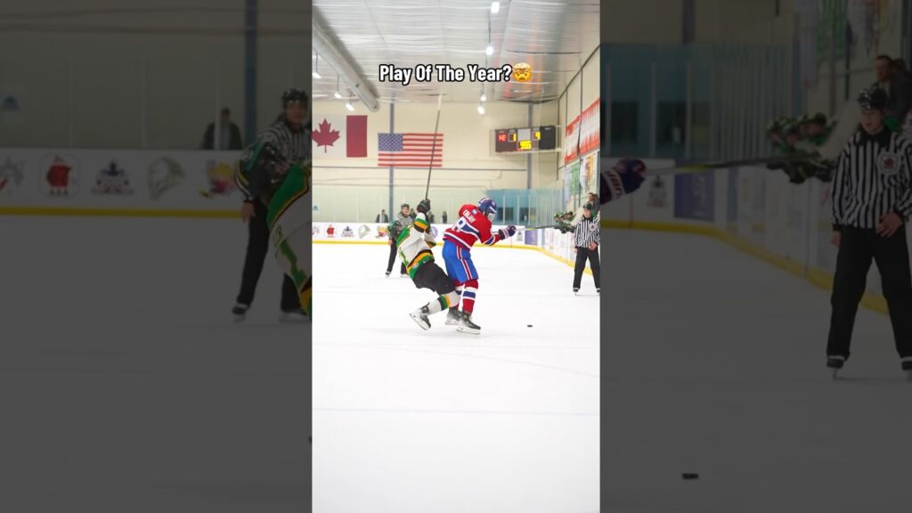 Best Hockey Hit and Goal: Unbelievable Skills! 🏒🤯 #shorts