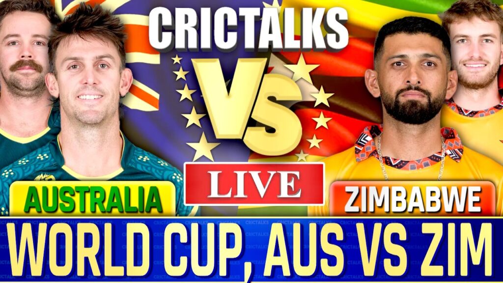 AUS vs ZIM Live Score: Australia vs Zimbabwe World Cup Match Commentary & Updates Scorecard