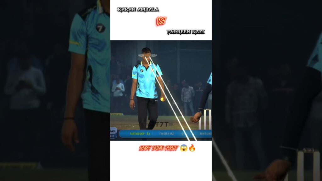 Karan Ambala vs Fadreen Kazi: Top Batting Highlights 😱🔥 #Cricket #Shorts #KaranAmbala