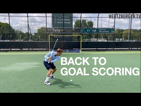 How to Score Goals with Your Back to Goal: Field Hockey Tutorial | HertzbergerTV