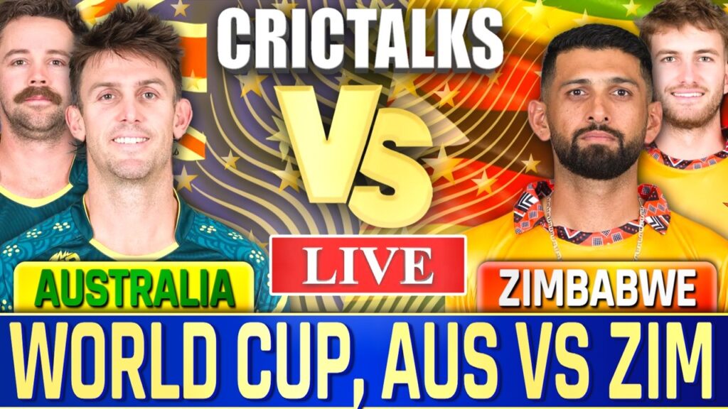 AUS vs ZIM Live Score: Australia vs Zimbabwe World Cup 2024 Live Cricket Match Commentary & Highlights