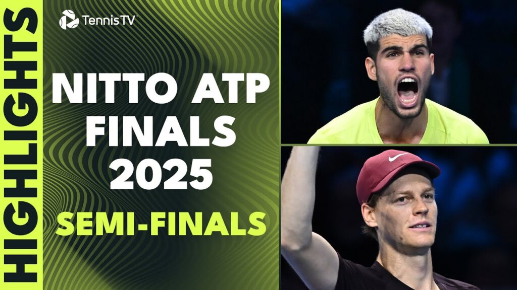 ATP Finals 2025 Semi-Final Highlights: Alcaraz vs Auger-Aliassime, Sinner vs de Minaur (IST Time)