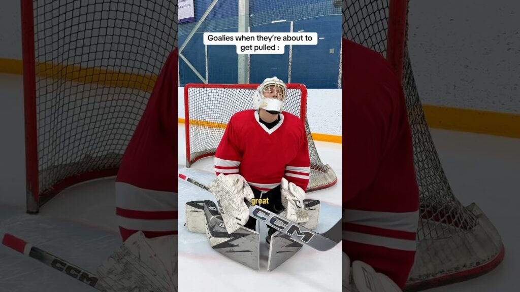 When Goalies Realise They’re Getting Substituted 😂 #hockey #goalie #sportsindia