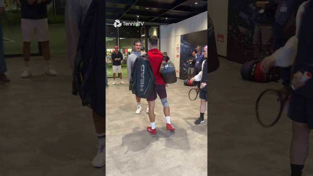 Federer-Djokovic Reunion in Shanghai: "Hey! Old Man!" 🤣 | Federer vs Djokovic Moments