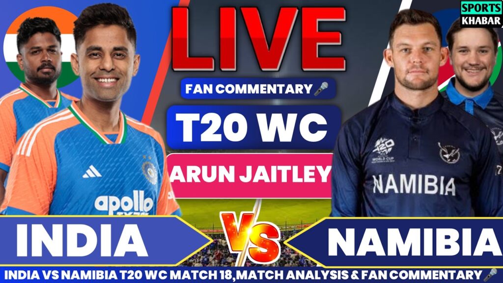 IND vs NAM Live Score: T20 World Cup Match 18, India vs Namibia Live Commentary & Updates