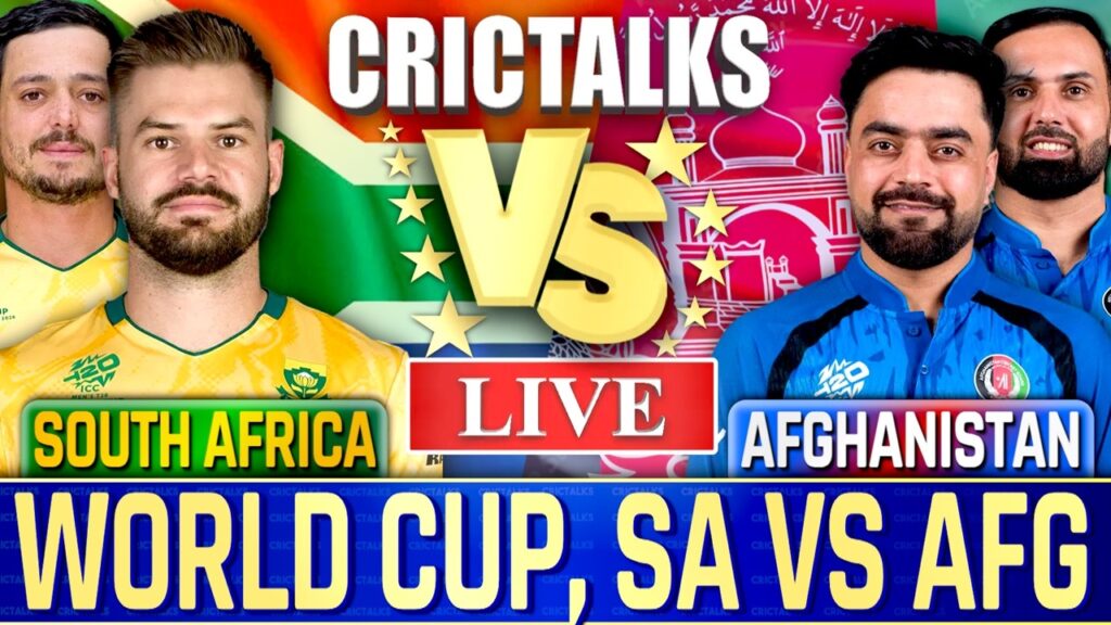 SA vs AFG Live Score Today: South Africa vs Afghanistan World Cup 2024 Live Cricket Match Scorecard & Commentary