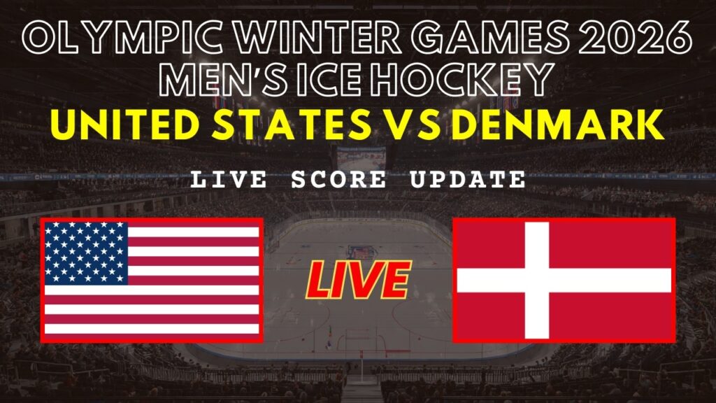 USA vs Denmark Men’s Ice Hockey Live Score: Winter Olympics 2026 Match Updates & Results
