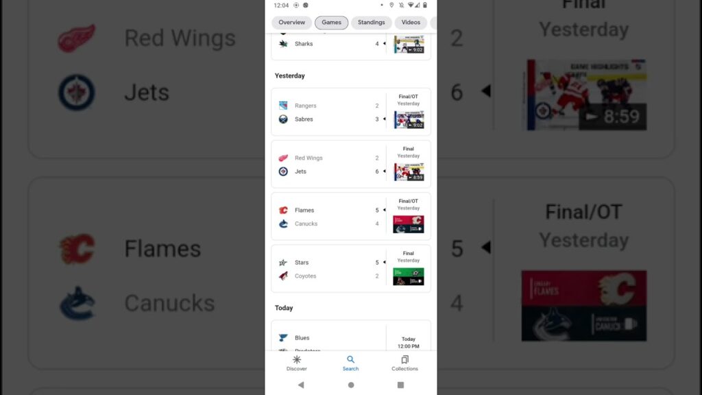 Latest NHL Hockey Scores, Results & Scoreboard Updates