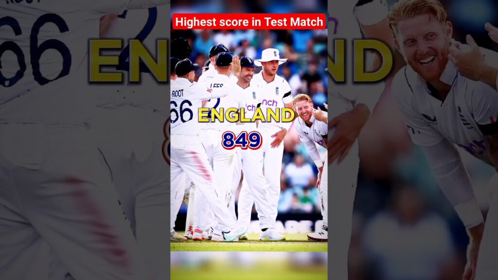 Highest Team Score in Test Cricket History #Shorts #Cricket #TeamIndia