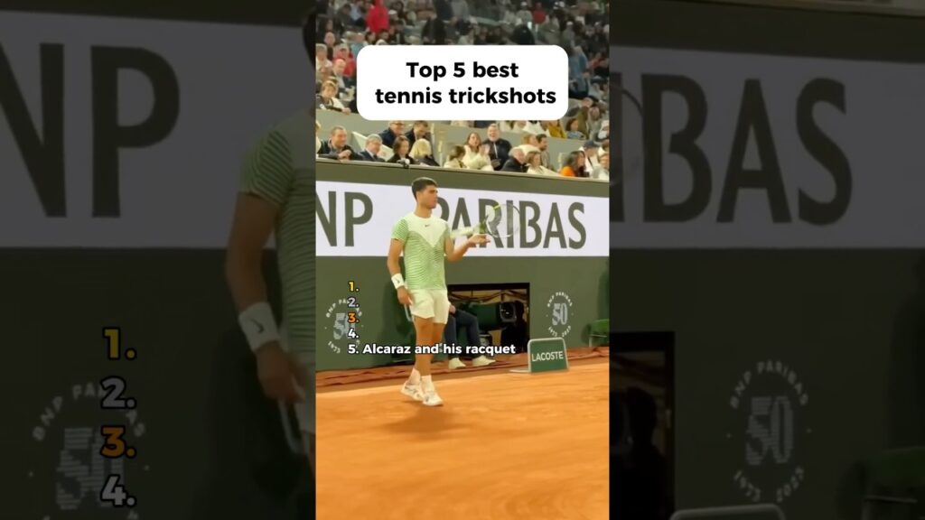 5 Best Tennis Trickshots: Alcaraz, Moutet & Kyrgios Top Moments