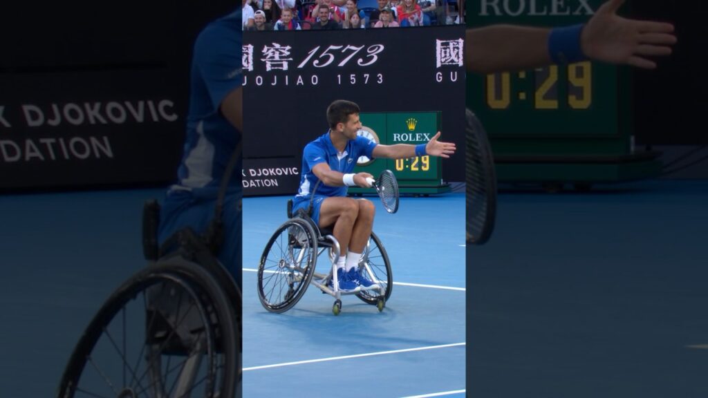 Novak Djokovic Plays Wheelchair Tennis: A Heartwarming Gesture 🎾🔥