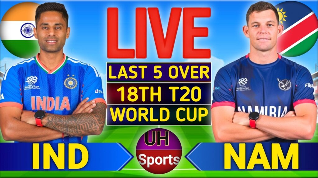 IND vs NAM Live Score: Match 18, T20 World Cup Updates & Commentary