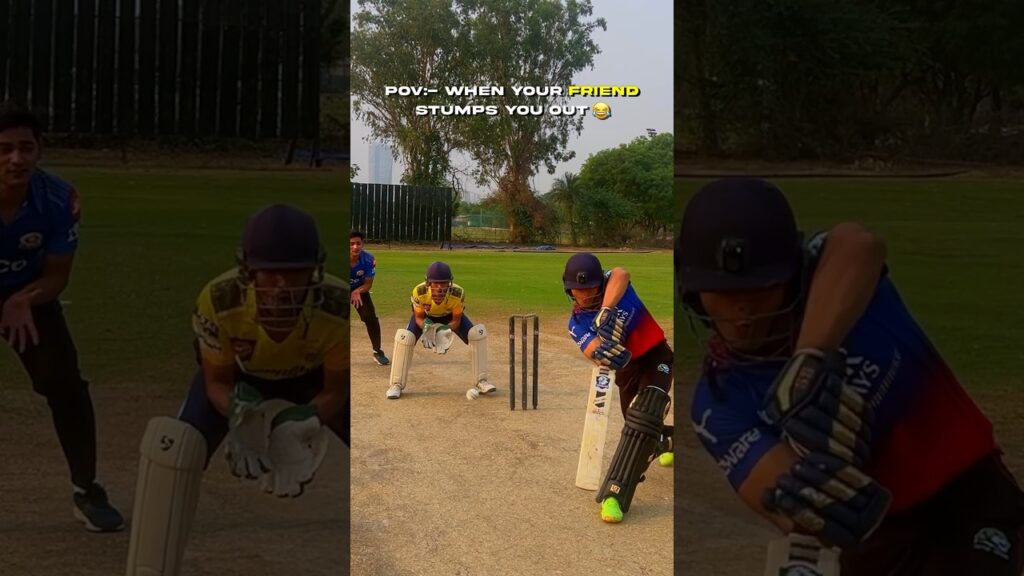 जब दोस्त ने कर दिया Dhoni वाला Stump! 😱🏏 #shorts #cricket #stumped