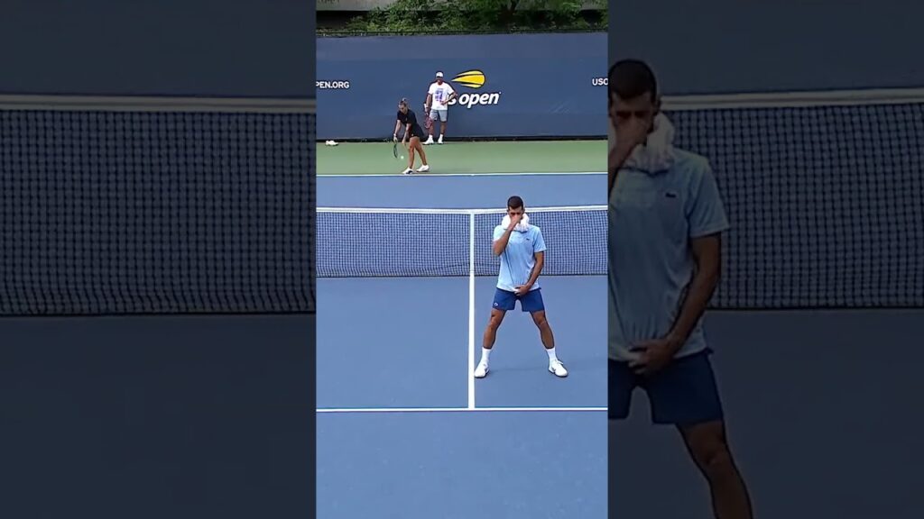 Sabalenka Hits Djokovic in Hilarious Training Session! 🤣 Tennis Funny Moments