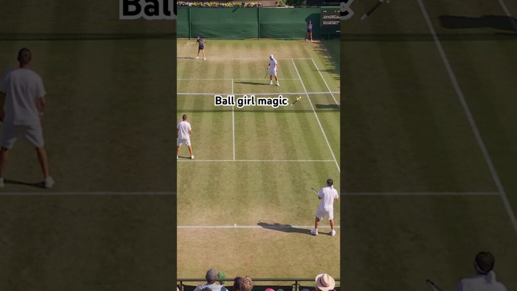 When Ball Girls Have Attitude 😂 | Wimbledon Highlights #Shorts #Tennis