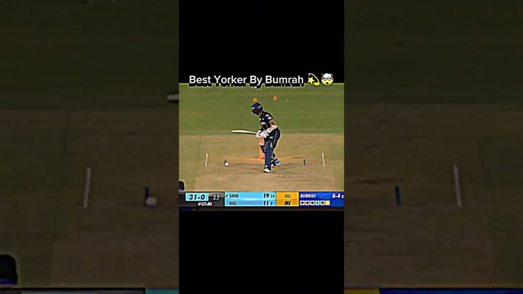 Jasprit Bumrah’s Unplayable Yorker in IPL 🎯🔥 #shorts #cricket #bumrah