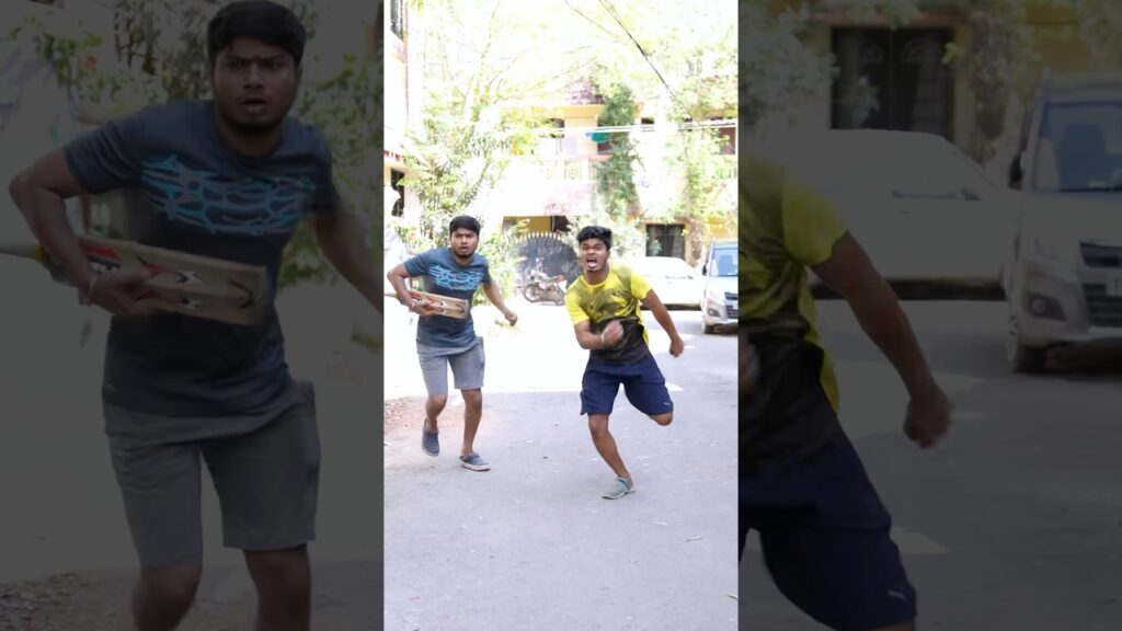 Gully Cricket High Stakes 🏏 Dangerous Aunty vs Boys 👺😨 #shorts #cricket #harishhatricks