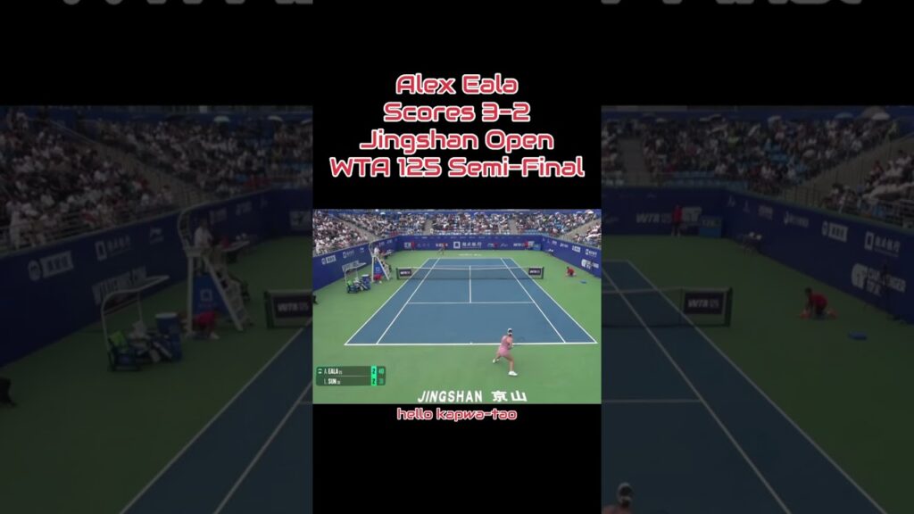 Alex Eala vs Ajla Tomljanovic: WTA 125 Jingshan Open Semi-Final Highlights