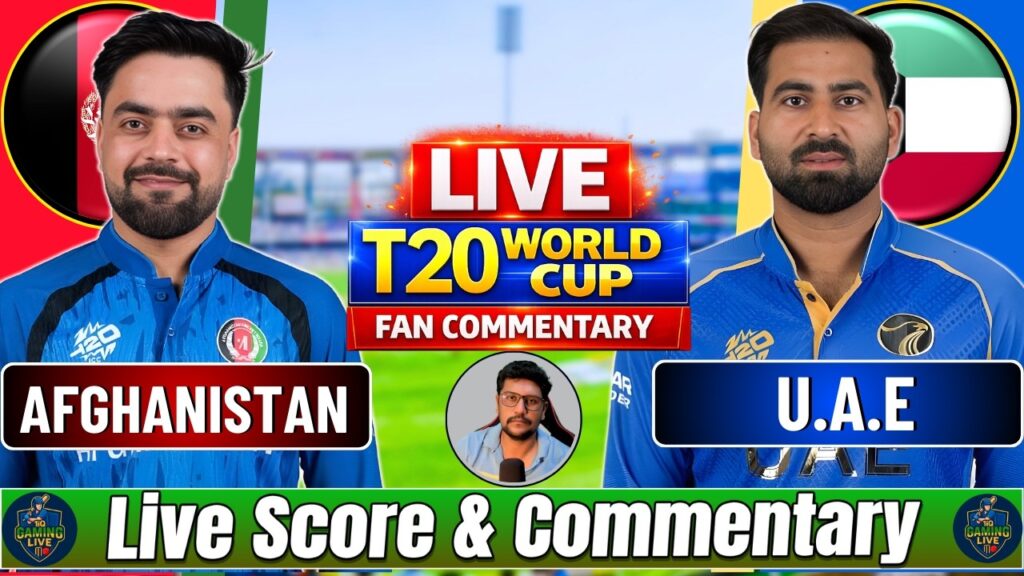 AFG vs UAE Live Score, T20 World Cup: Afghanistan vs UAE Live Cricket Streaming & Commentary