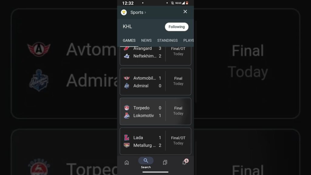 KHL Hockey Live Scores, Results & Schedule #khl