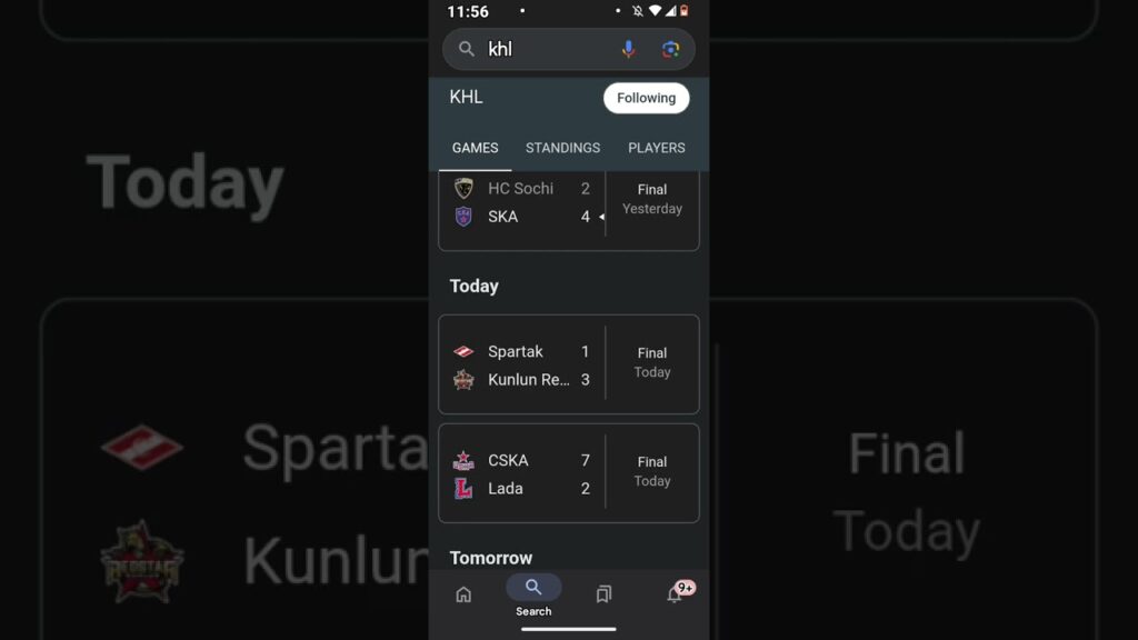 Latest KHL Hockey Live Scores & Results Today #khl