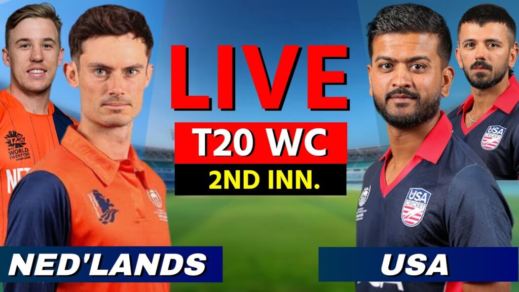 USA vs NED T20 World Cup 2026 Live Cricket Score, Commentary & Highlights | USA vs Netherlands Live Scorebox
