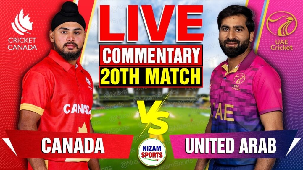 Canada vs UAE Live Score: ICC Cricket World Cup Qualifier Play-off | Live Commentary & Updates