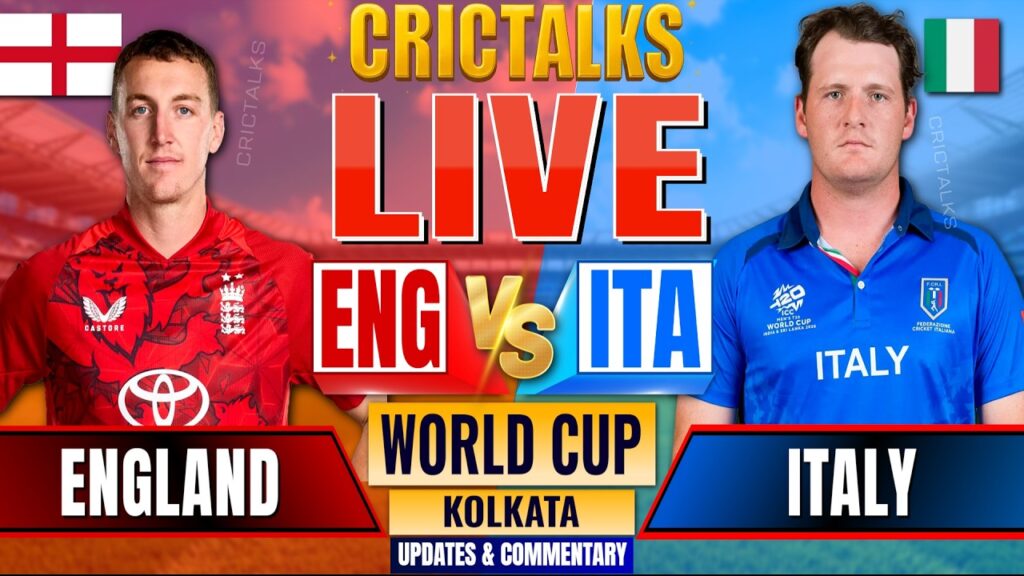 England vs Italy Live Score, World Cup Cricket Commentary & Match Updates Today
