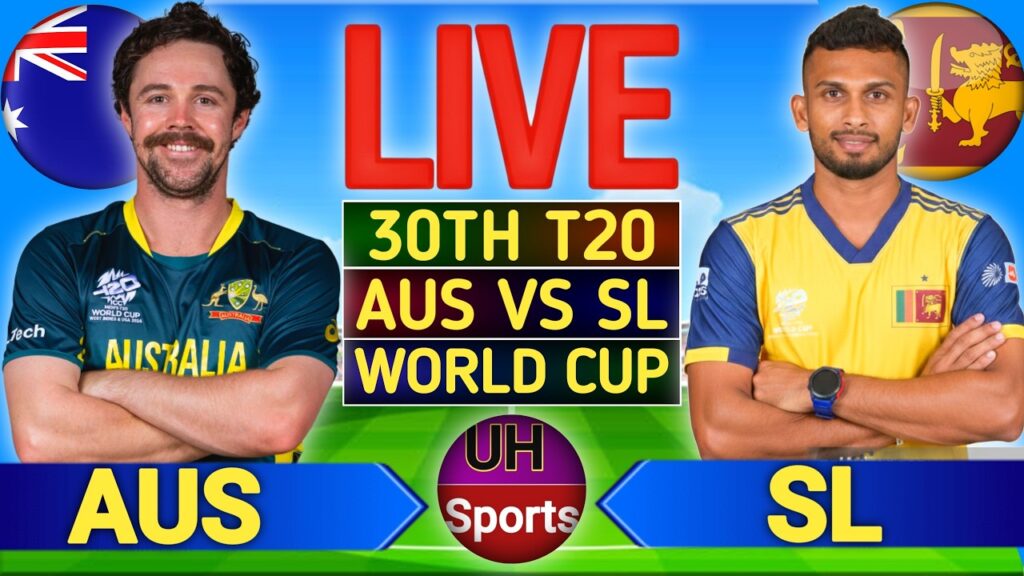 AUS vs SL Live Score: T20 World Cup 2026 Today’s Match Scorecard, Commentary & Updates