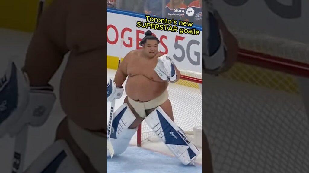 What Happens When a Sumo Wrestler Plays Hockey? 😲 #Shorts