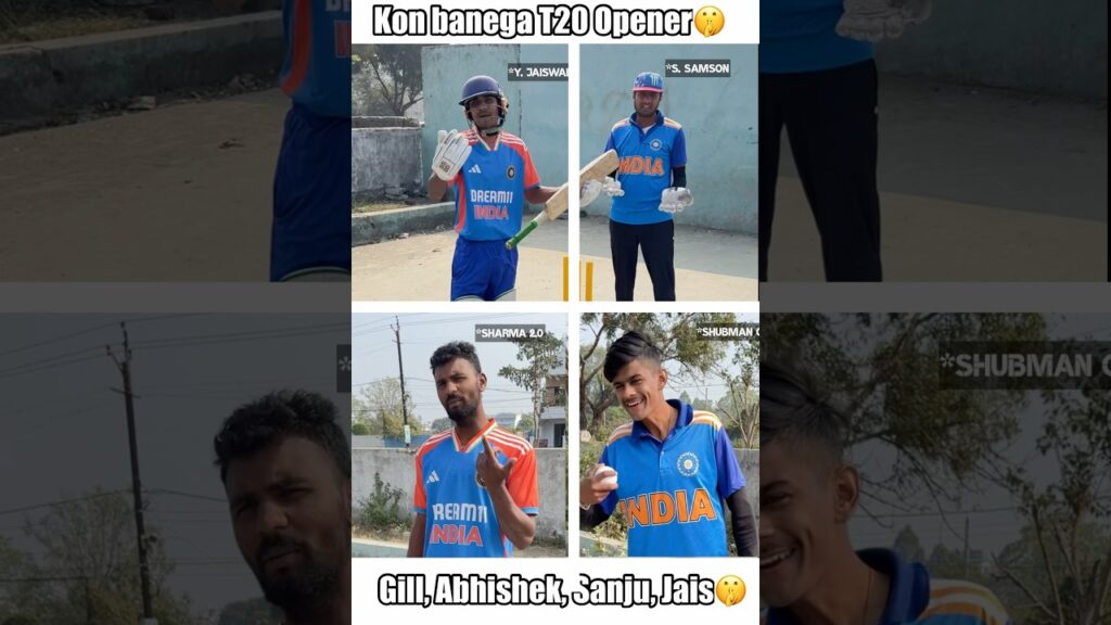 India ka Naya T20 Opener Kaun? 🇮🇳 Gill, Jaiswal, Abhishek or Sanju? #shorts #cricket