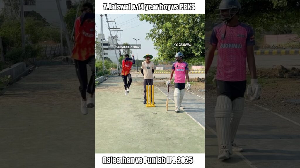 Yashasvi Jaiswal Batting with 14-Year-Old Boy in IPL! 😱 ft. Shreyas Iyer & Arshdeep #cricket #shorts