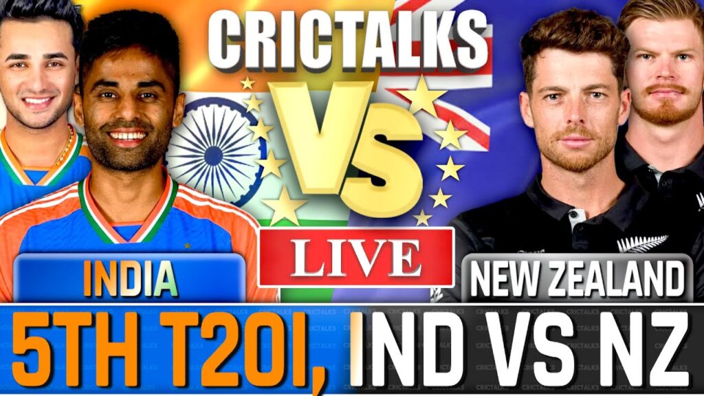 IND vs NZ Live Score: India vs New Zealand 5th T20I Live Cricket Match Commentary Today