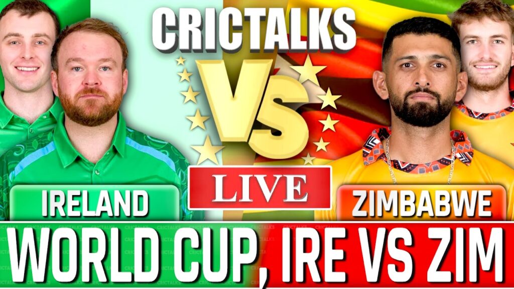 IRE vs ZIM Live Score: Ireland vs Zimbabwe T20 World Cup Live Match Scorecard & Commentary