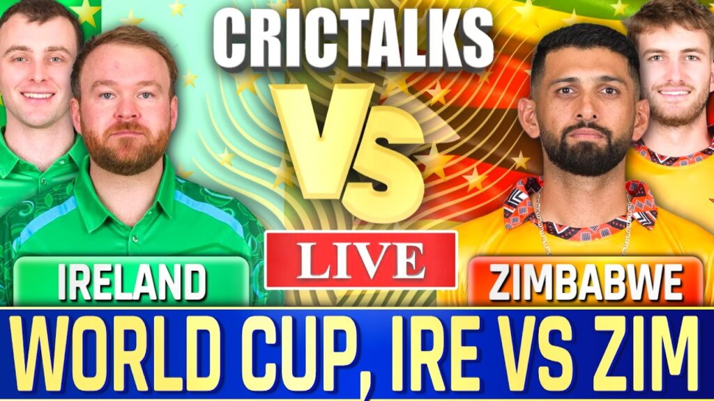 IRE vs ZIM Live Match Score Today: Ireland vs Zimbabwe Live Cricket Highlights & Commentary