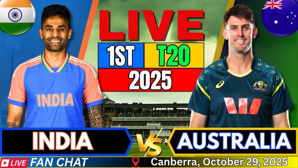 India vs Australia 1st T20 Live Streaming: IND vs AUS Live Score & Commentary Today