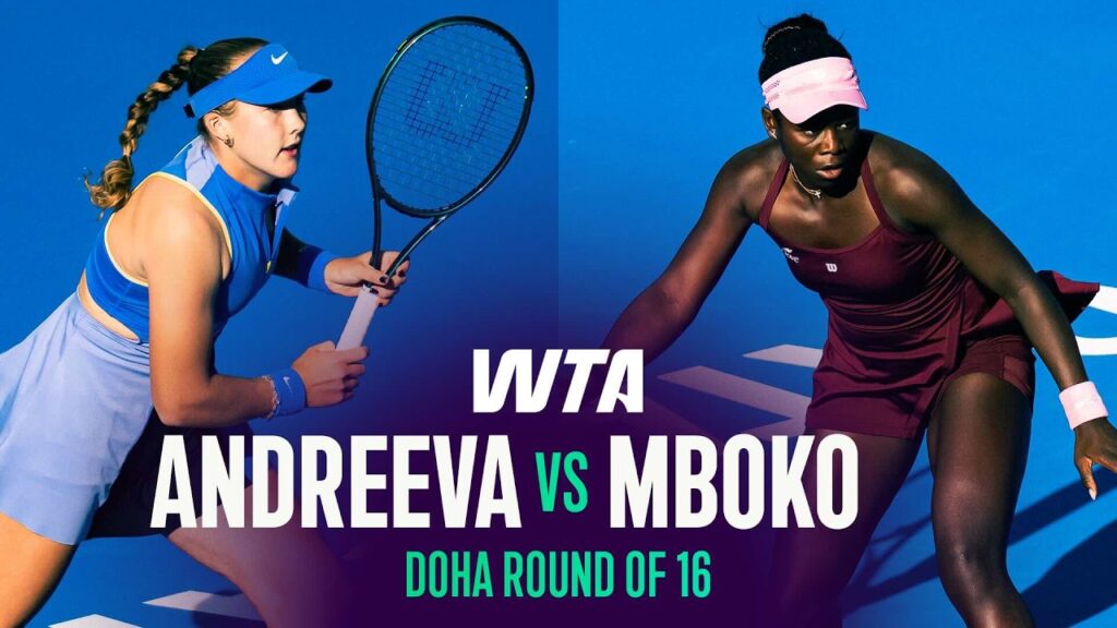 Mirra Andreeva vs Victoria Mboko Highlights: 2026 Qatar Open Doha Round of 16