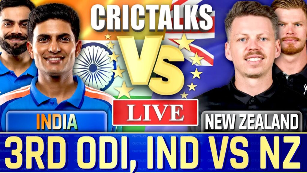 IND vs NZ 3rd ODI Live Cricket Score: India vs New Zealand Live Streaming & Commentary