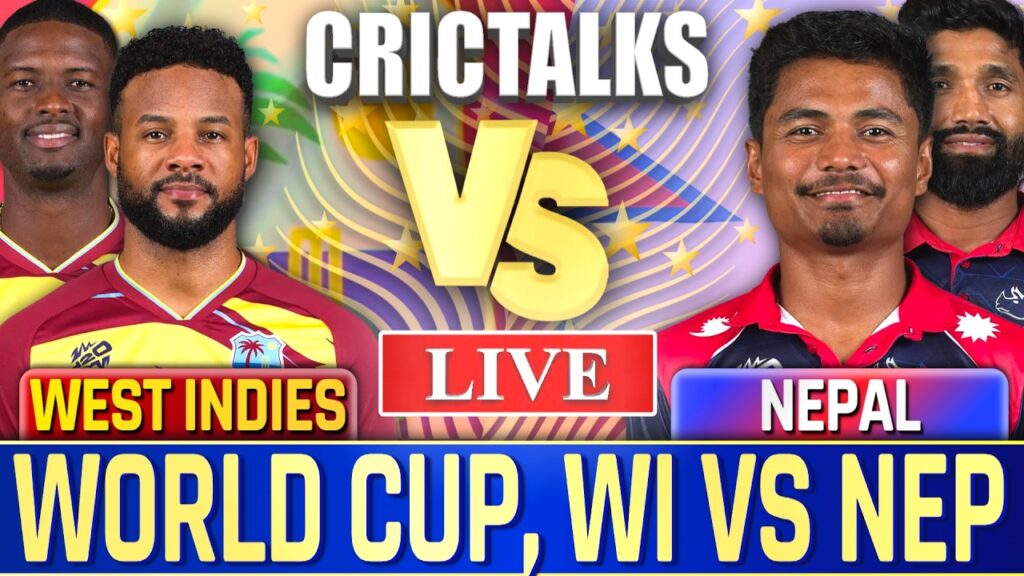 WI vs NEP Live Score: ICC World Cup Qualifier Match – Live Commentary & Scorecard