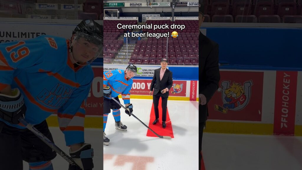Puck Drop in Beer League Hockey! 😂🏒 #hockey #india