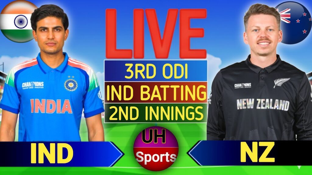 IND vs NZ 3rd ODI 2026 Live Score: India vs New Zealand Scorecard, Commentary & Cricket Updates Today