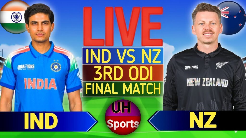 IND vs NZ 3rd ODI Live Score: India vs New Zealand Live Cricket Match Scorecard & Commentary Today