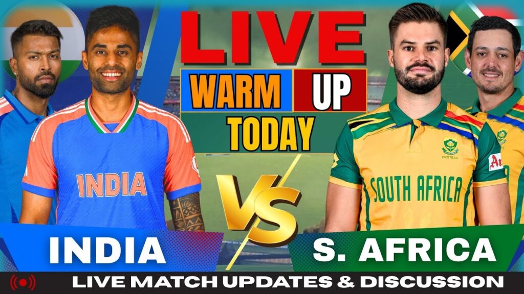 IND vs SA Warm-up Match Live: India vs South Africa Cricket Score & Commentary Today
