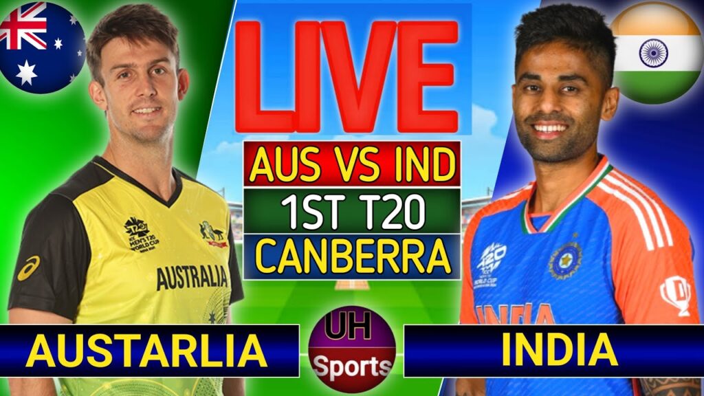 IND vs AUS 1st T20 Live Score: India vs Australia Live Cricket Score, Scorecard & Highlights Today
