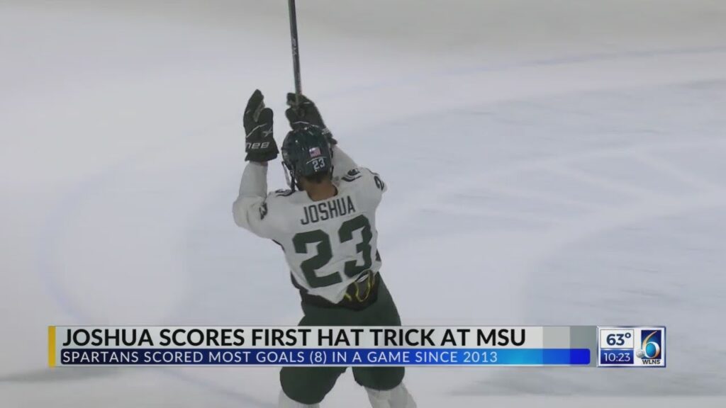 MSU hockey beats Long Island 8-4: Jagger Joshua scores first career hat trick