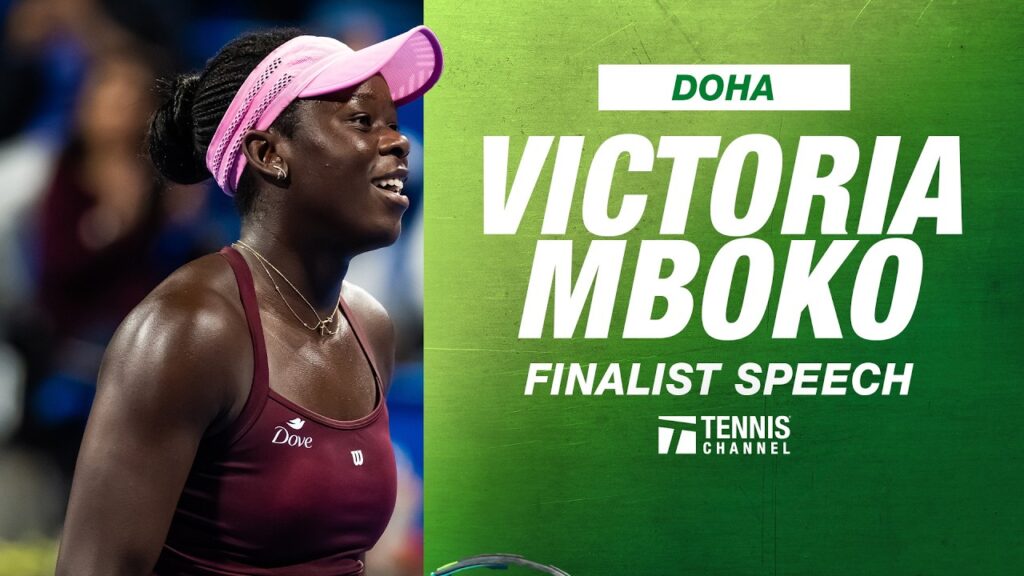 Victoria Mboko's Emotional Speech After Doha 2026 Final | Watch Video