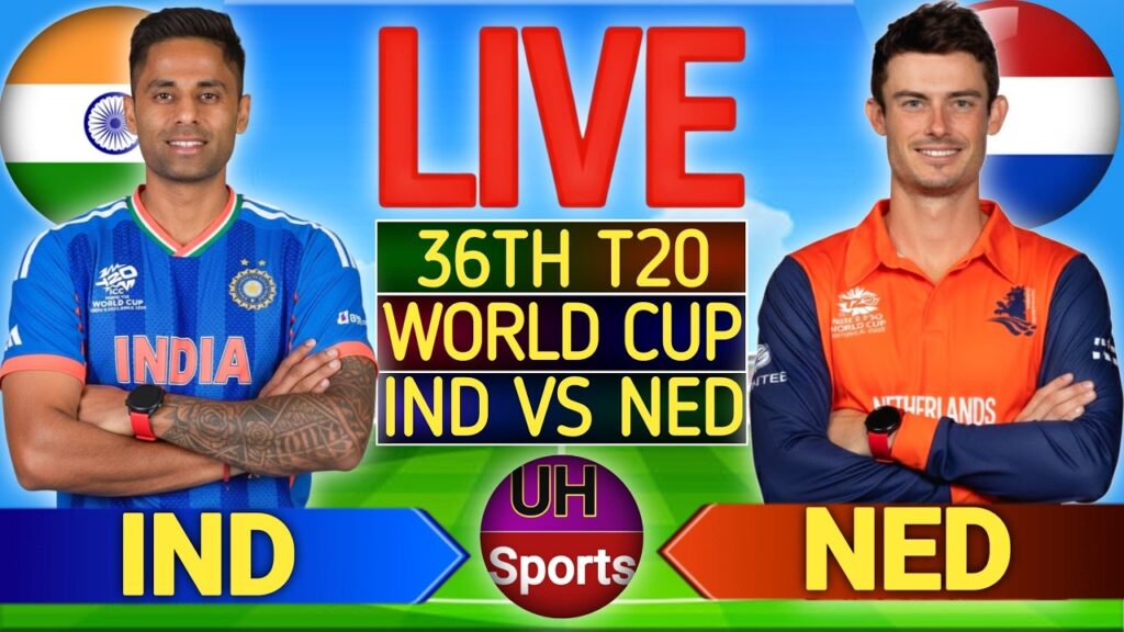 IND vs NED Live Score, T20 World Cup 2026: India vs Netherlands Live Cricket Match Commentary & Updates