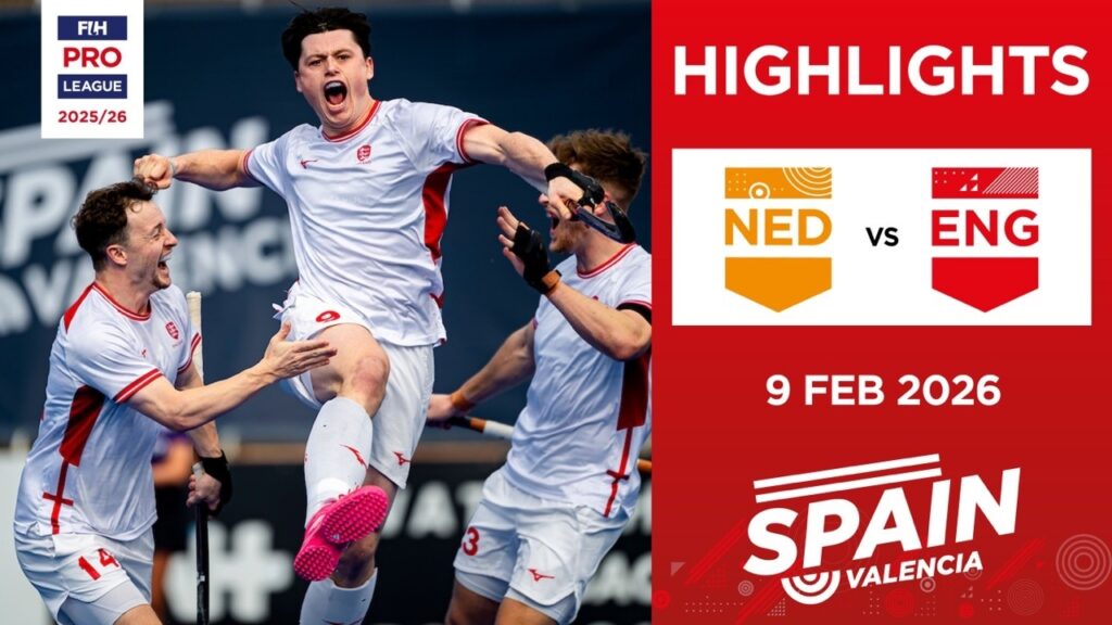 Netherlands vs England Full Highlights | FIH Hockey Pro League 2025-26 | 9 Feb 2026