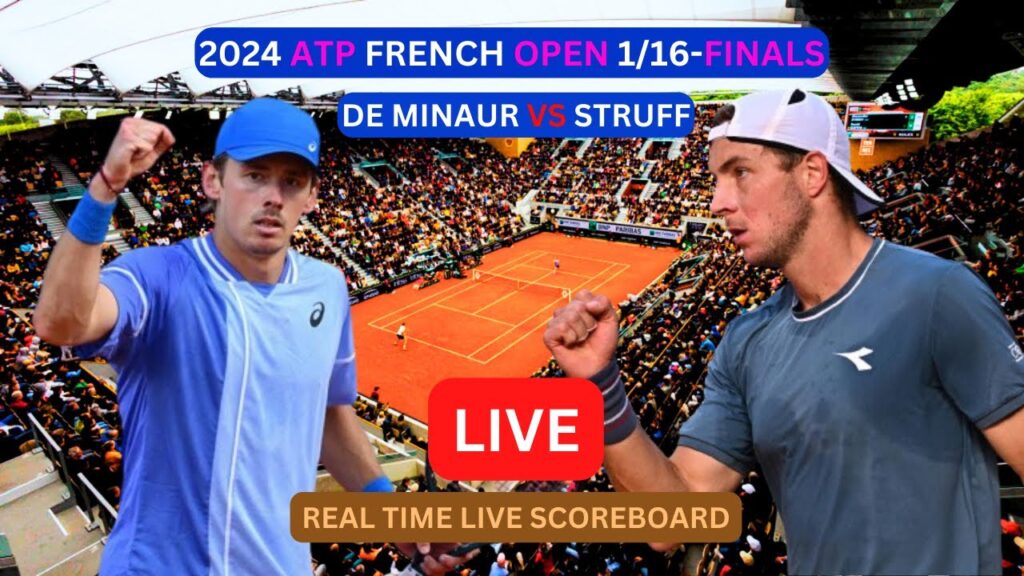 Alex de Minaur vs Jan-Lennard Struff Live Score: French Open 2024 Updates & Results